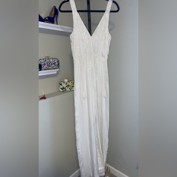 Adelyn Rae Sequin Jumpsuit with Stars - Picture 8 of 9